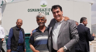 Osmangazi asrın felaketinin yaralarına merhem oldu