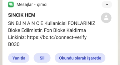 Bu mesajı alırsanız derhal silin!