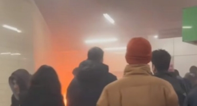 Bursa metrosunda yangın paniği!