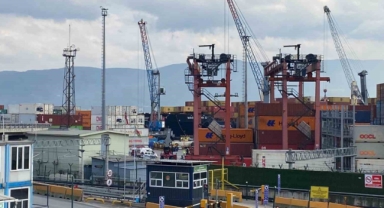 Evyapport limanında dehşet anları
