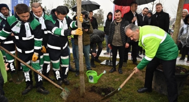 Kadınlar Günü’nde erguvan fidanları toprakla buluştu