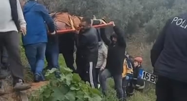 Kestel'de otomobil şarampole yuvarlandı: 3 yaralı