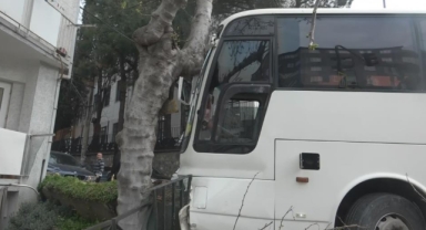 Otobüsün freni boşaldı, faciadan dönüldü