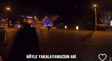 Polisten kaçışını sosyal medyada paylaştı