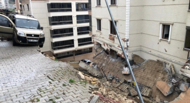 Gemlik'te istinat duvarı çöktü: 2 yaralı