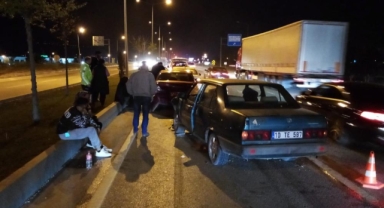 İnegöl'de zincirleme kaza: 4 yaralı