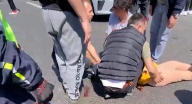 Kestel'de feci kaza; otomobil kadınlara çarptı