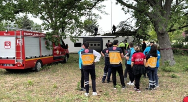 Kırklareli’de otobüs devrildi:11 yaralı
