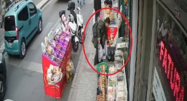 Müşteri gibi geldi, zeytin bidonunu alıp gitti