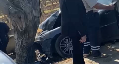 Otomobil sulama kanalına düştü: 2 yaralı