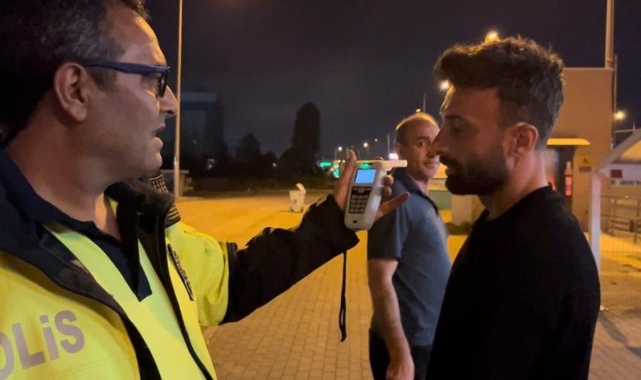 Alkolmetreyi görünce dili tutuldu