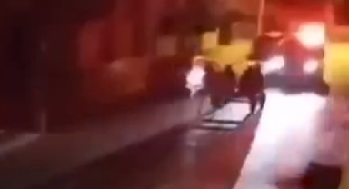 At arabalı şüpheliler Polisten böyle kaçtı