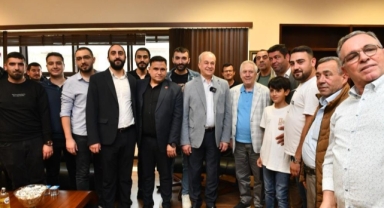Aziz Yıldırım'dan, Başkan Şükrü Erdem'e ziyaret