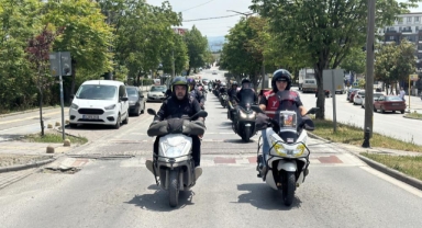 Bursa'da motokuryeler Ata Emre için kontak kapattı