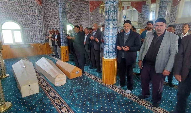 Talihsiz kardeşler Erzurum'da toprağa verildi