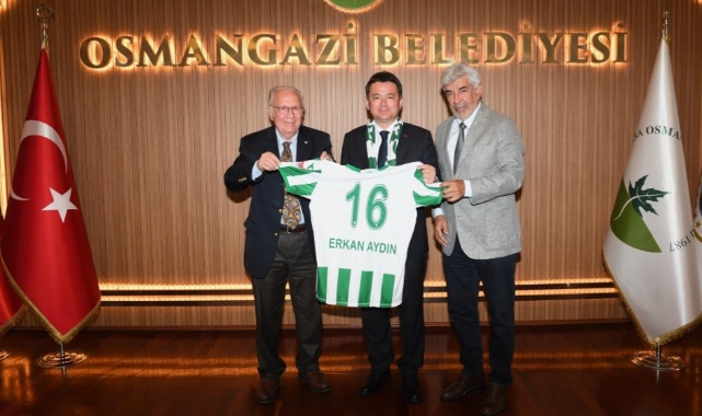 Bursaspor yönetiminden Başkan Aydın’a ziyaret