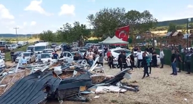 Edirne'de ’tiny house’ yıkımı sırasında ortalık karıştı