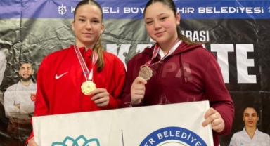 Karatede 1 altın 2 bronz madalya