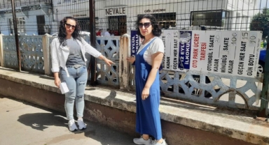 Okulun çatlayan bahçe duvarları tehlike saçıyor