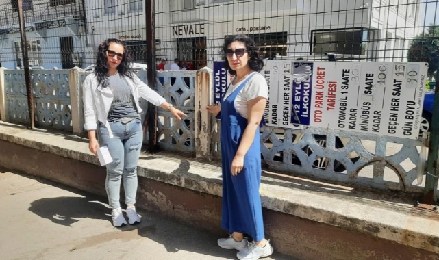 Okulun çatlayan bahçe duvarları tehlike saçıyor