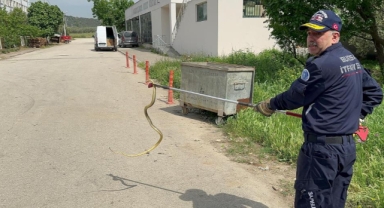 Polisin yardımına itfaiye koştu
