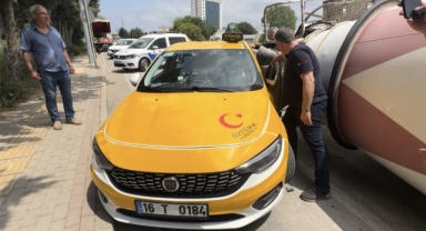 Taksi şoföründen hayat kurtaran manevra