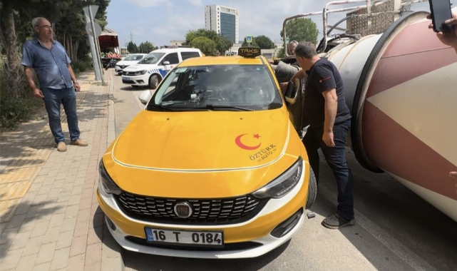 Taksi şoföründen hayat kurtaran manevra