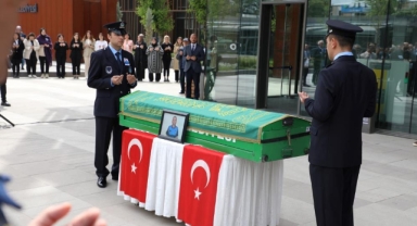 Vefat eden zabıta memuru için tören düzenlendi