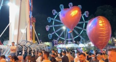Bayramın ilk günü lunapark doldu taştı