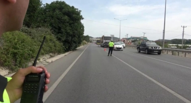 Bursa'da bayram öncesi radarla hız denetimi