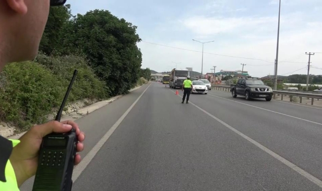 Bursa'da bayram öncesi radarla hız denetimi