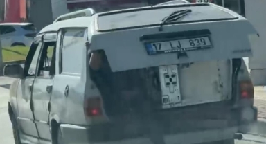Bursa'da tehlikeli yolculuk kamerada