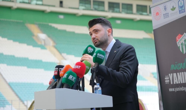 Bursaspor Başkanı Enes Çelik'ten açıklamalar