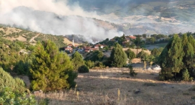 Büyükorhan'da yangın köyleri tehdit ediyor