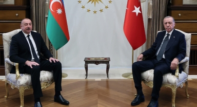 Cumhurbaşkanı Erdoğan, Azerbaycan Cumhurbaşkanı Aliyev ile görüştü