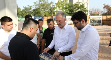 İnegöl Akhisar Spor Salonu yükseliyor