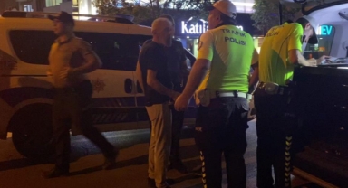 İnegöl'de polisin alkollü sürücüyle imtihanı