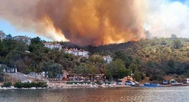 Milas’ta alevlerin önü kesildi