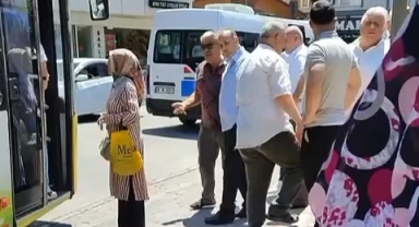 Otobüste yolcu almama kavgası