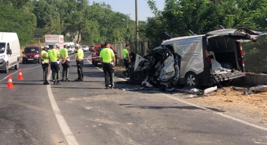 Tekirdağ’da feci kaza: 2 ölü, 10 yaralı