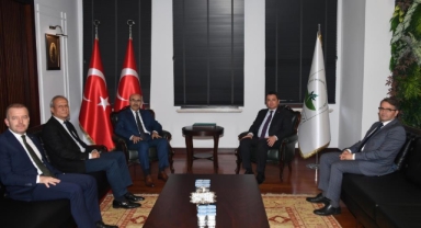 Vali Demirtaş'tan Başkan Aydın'a iade-i ziyaret