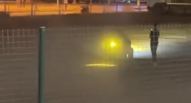Bursa'da ATV ile dakikalarca drift attı