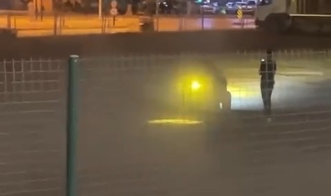 Bursa'da ATV ile dakikalarca drift attı