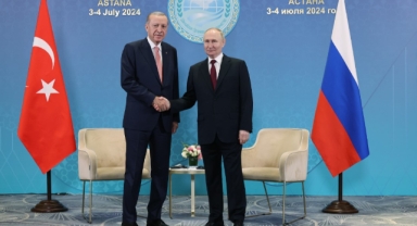 Cumhurbaşkanı Erdoğan, Putin ile bir araya geldi