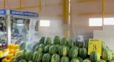 İnegöl'de dolu ve sağanak