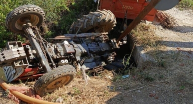 İznik'te devrilen traktörün genç sürücüsü öldü