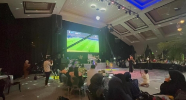 Milli Takımın maçını düğünlerinde izlediler