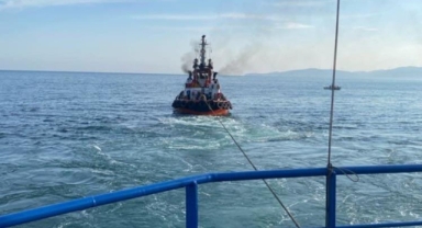 Mudanya’da karaya oturan gemi kurtarıldı