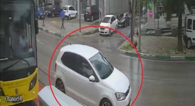 Otobüsü sıkıştırıp kazaya sebebiyet verdi