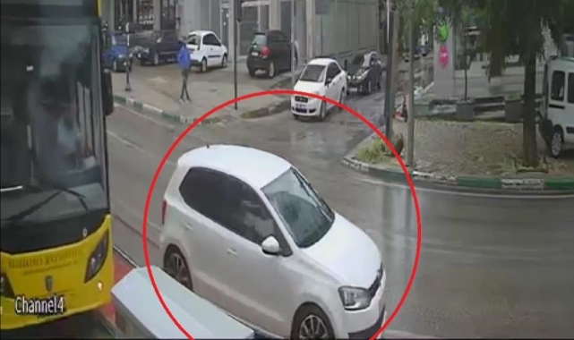 Otobüsü sıkıştırıp kazaya sebebiyet verdi